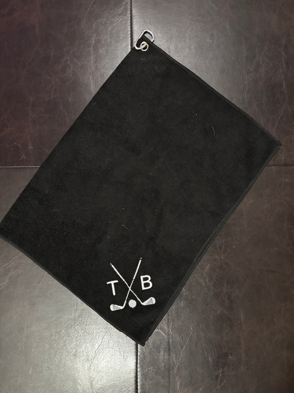 Initial Golf Club Custom Embroidered Golf Towel