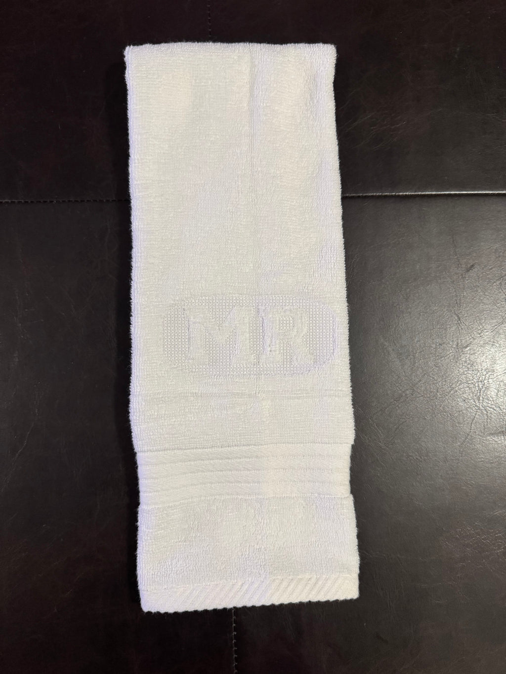 Mr & Mrs Embossed Monogram Custom Embroidered Bathroom Towel (Set of 2)