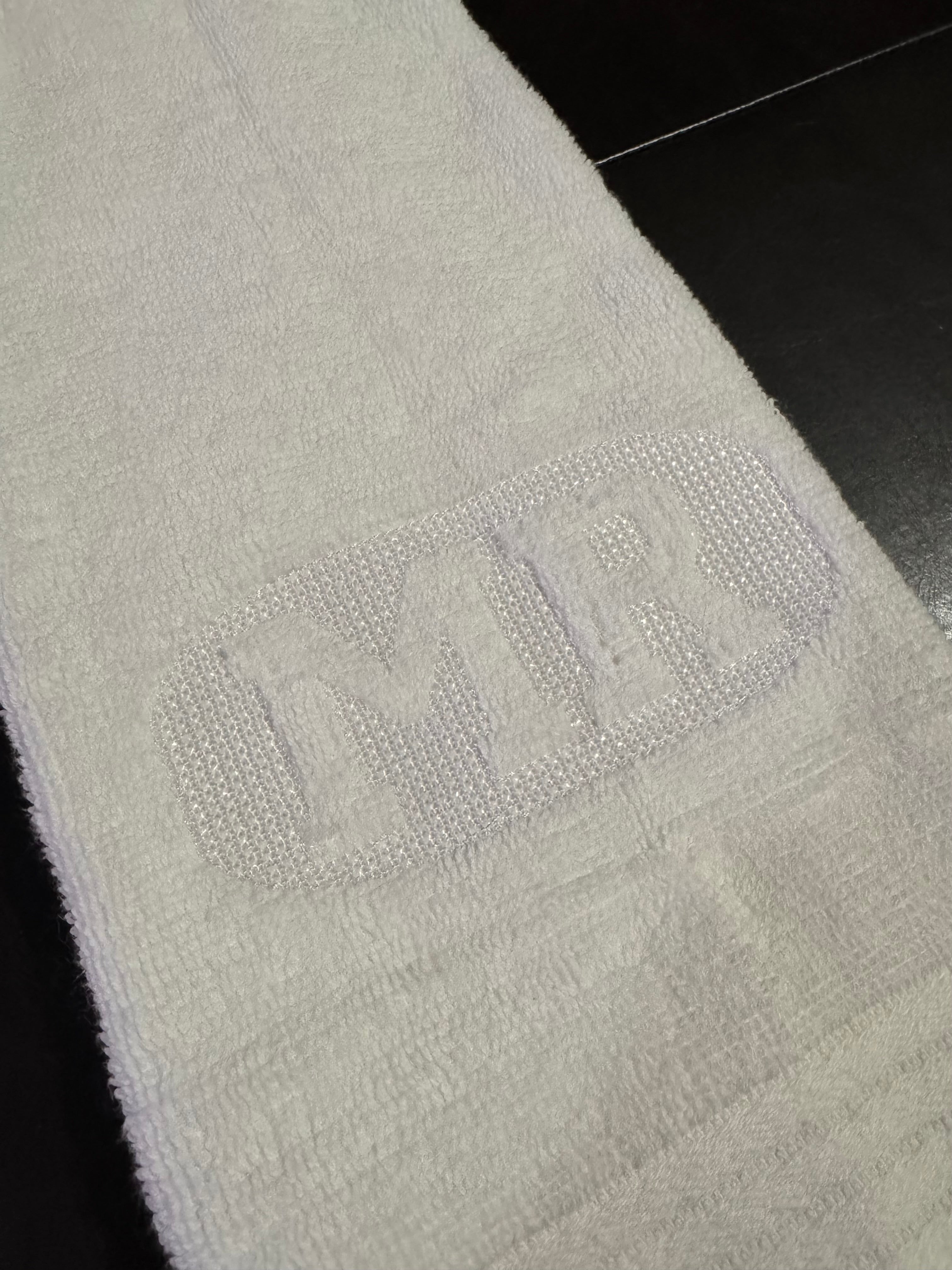 Mr & Mrs Embossed Monogram Custom Embroidered Bathroom Towel (Set of 2)