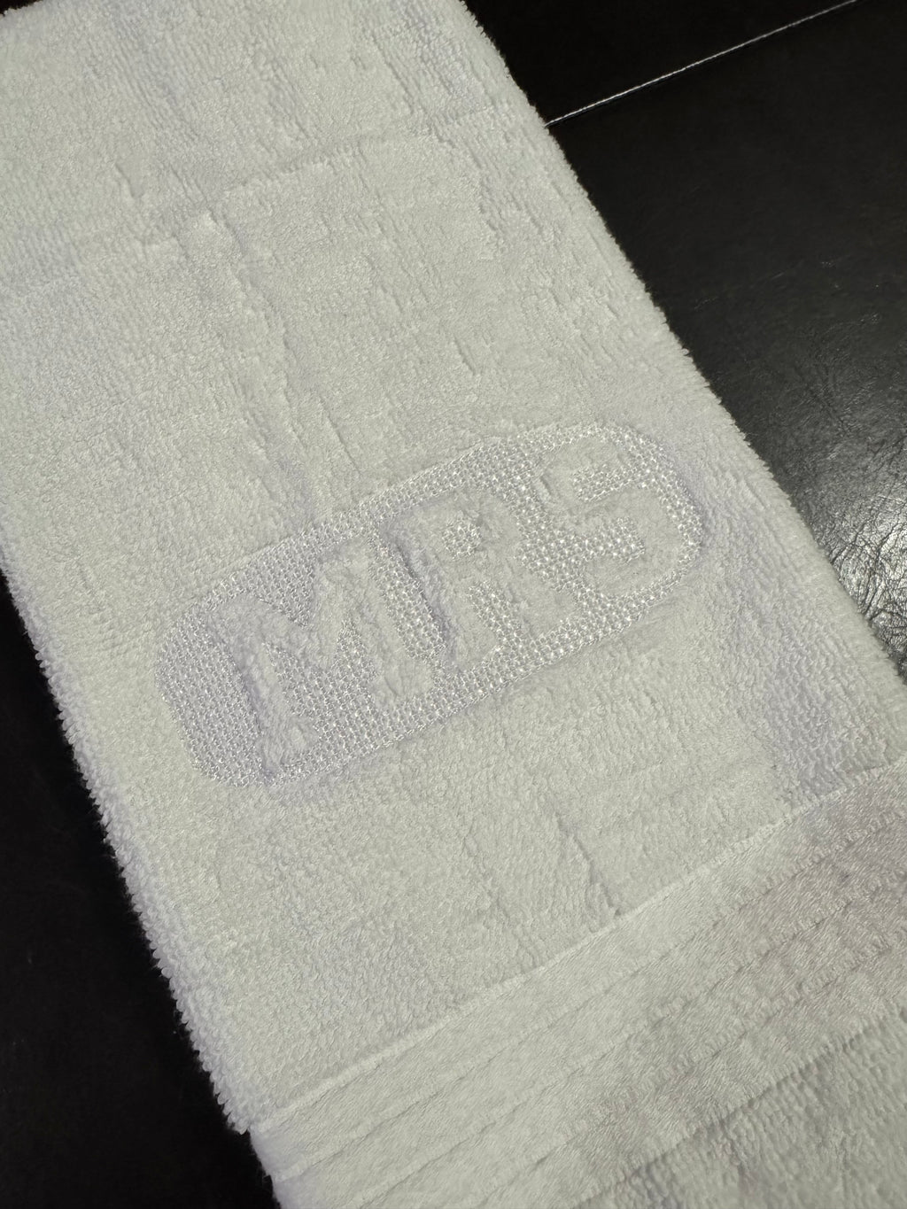 Mr & Mrs Embossed Monogram Custom Embroidered Bathroom Towel (Set of 2)