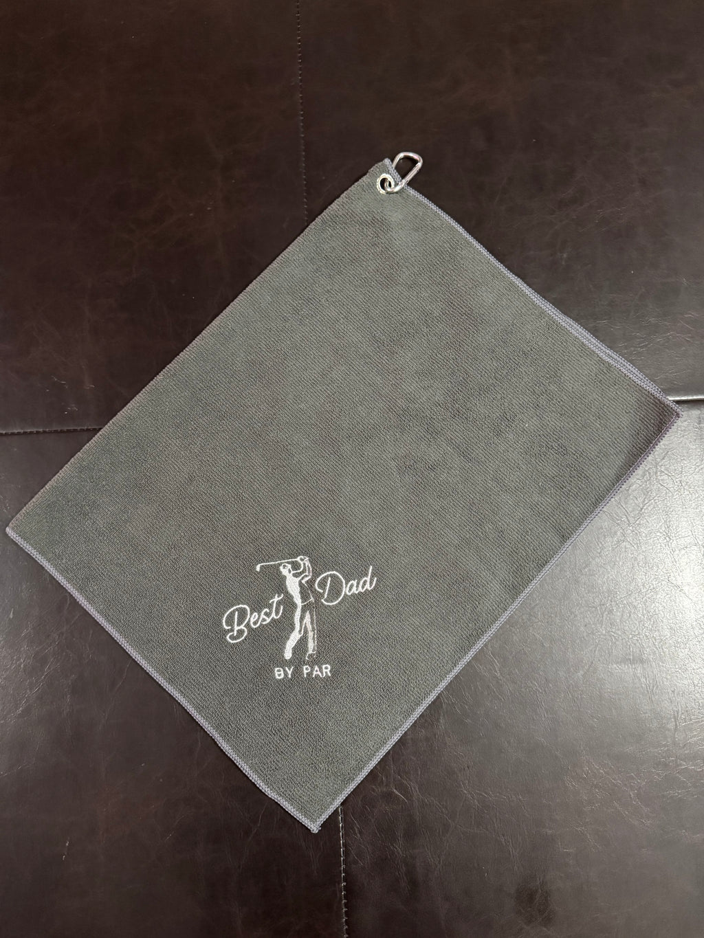 “Best Dad By Par” Custom Embroidered Golf Towel