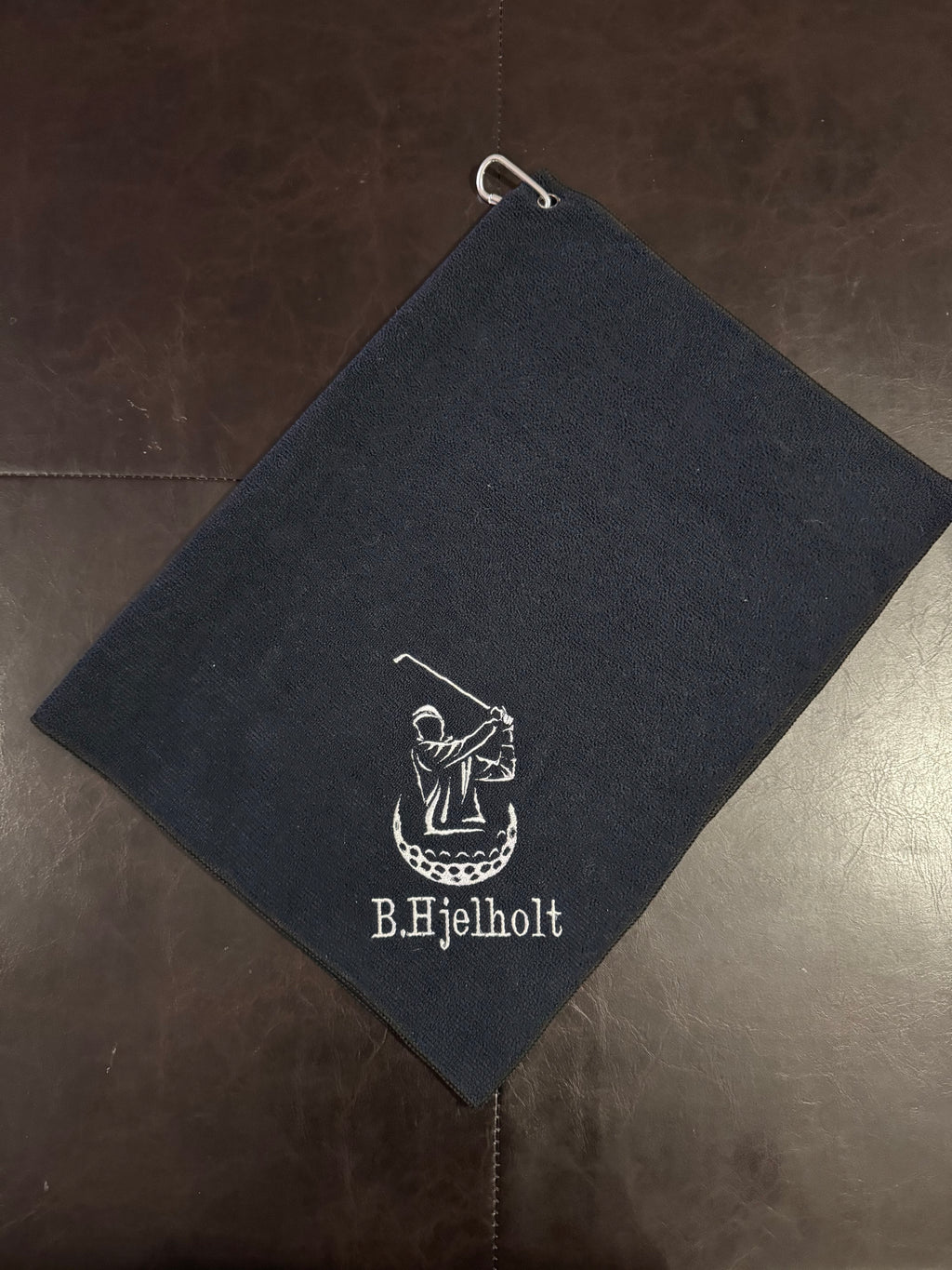 Golf Player Custom Embroidered Golf Towel