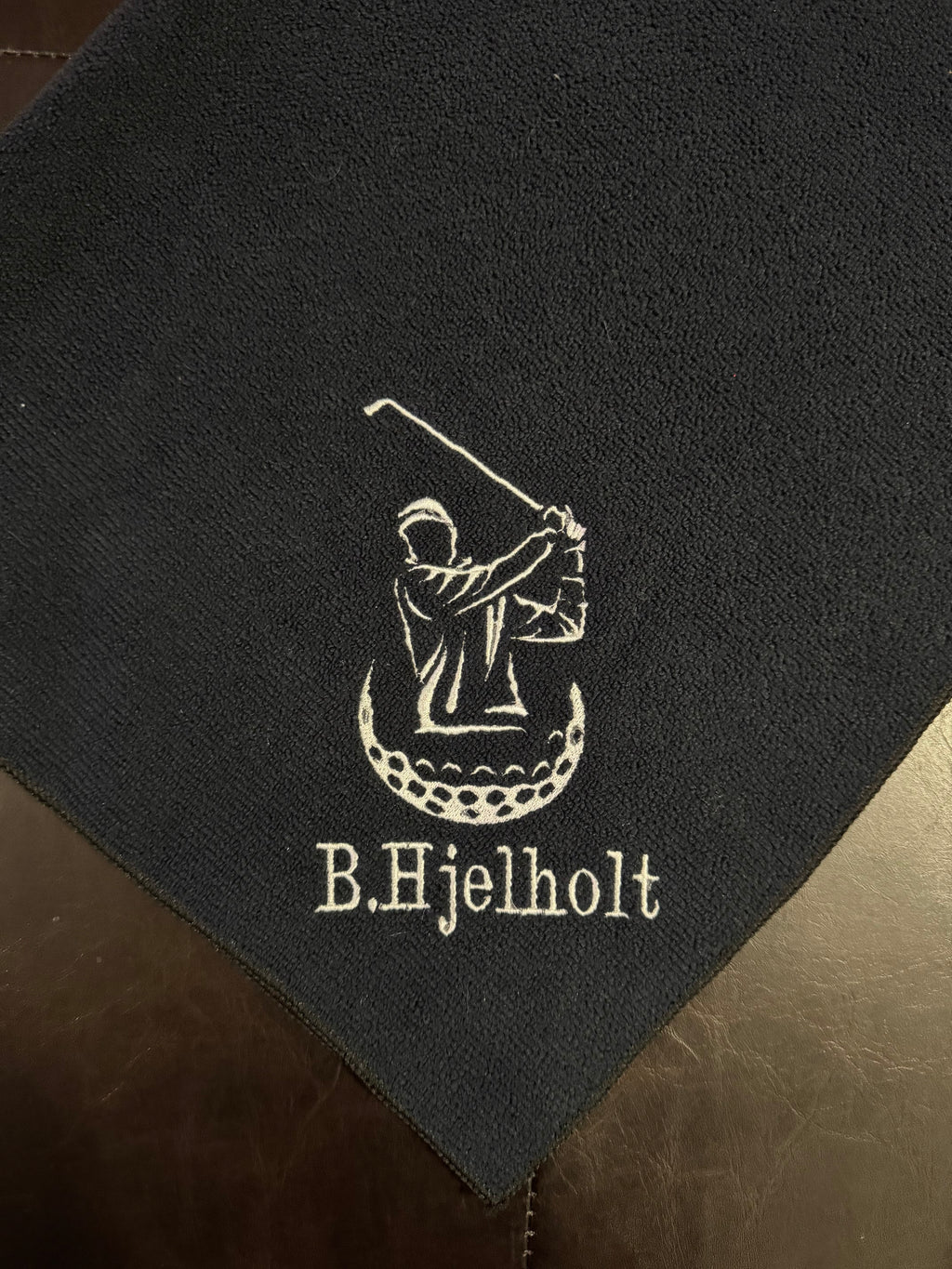 Golf Player Custom Embroidered Golf Towel